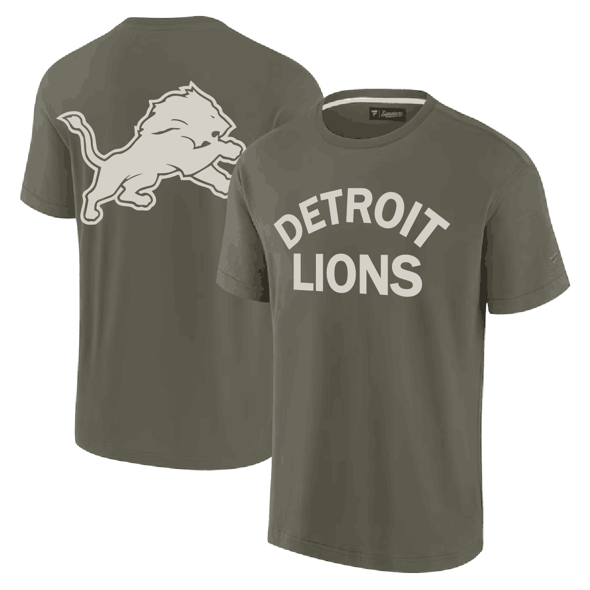 Men's Detroit Lions Olive Elements Super Soft T-Shirt